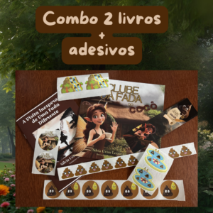 Combo 2 livros + adesivos ("Clube da Fada" + "A Visita Inesperada de uma Fada Diferente")